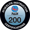 PADI elite instructor award