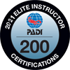 PADI elite instructor award